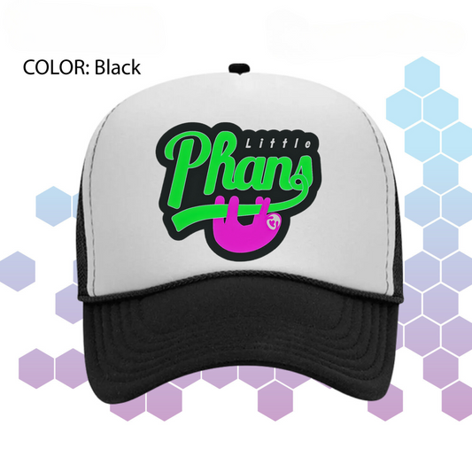 yTrucker Hat: Pink/Green Logo