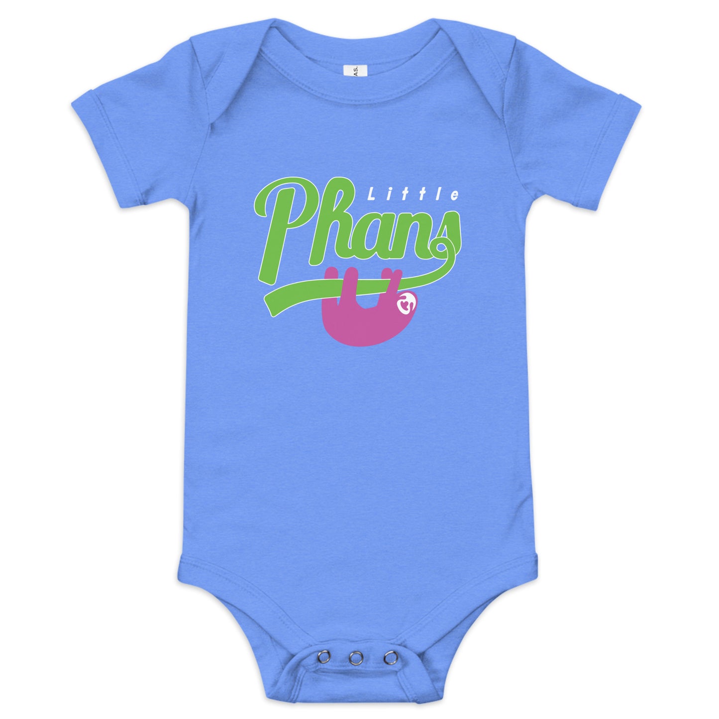 Onesie-Short sleeve (Pink/Green Logo)