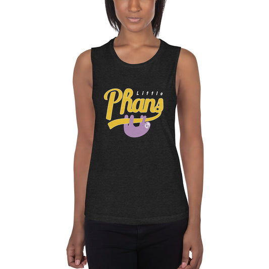 Women's Sport Tank-Purple/Yellow Logo